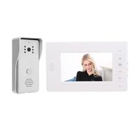 Système D'interphone Vidéo Filaire, Système D'interphone Vidéo avec Moniteur TFT de 7 Pouces, Système D'interphone Visuel Grand Angle de 120 Degrés avec Caméra de Vision Nocturne
