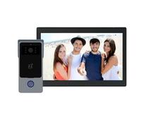 Système D'interphone Vidéo Intelligent Wi-FI À 2 Fils avec Application, Déverrouillage Distance par Carte IC, Écran Tactile 10 Pouces 1080P Sharp Live View(10inch Not 3A DC Box)