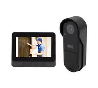 Système D'interphone Vidéo sans Fil, Caméra de Sonnette sans Fil 1080P avec écran 4,3, Grand Angle 170°, Vision Nocturne, Conversation Bidirectionnelle