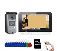 Système d'interphone vidéo Tuya Smart MonItor Prise en charge de la caméra de téléphone de porte vidéo(Add 32GB Card)