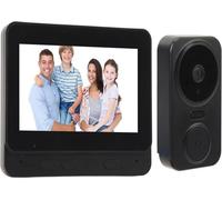 Système D'interphone Vidéo WiFi sans Fil Interphone Visuel à Vision Nocturne Infrarouge type C, 2.4GHz voix bidirectionnelle 1080P