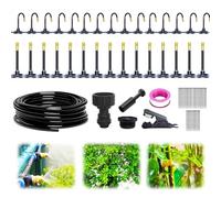 Système D'irrigation Automatique De Jardin À 360 °, Arroseur Intelligent, Buse Incurvée Et Réglable, For Serre Plantes D'extérieur(49.2Ft Set (49.2Ft hose+15 Nozzles))