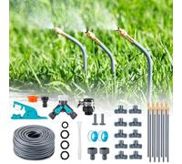 Système d'irrigation automatique de jardin à 360° - Avec contrôle précis du débit - Système d'arrosage - Système de refroidissement pour serre, parterre surélevé, terrasse, plantes en pot de balcon