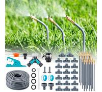 Système d'irrigation automatique de jardin à 360°, irrigation goutte à goutte avec contrôle précis du débit, système d'arrosage système de refroidissement pour serre, parterre surélevé, terrasse