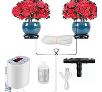 Système D'irrigation Automatique, Dispositif D'arrosage Automatique Pour, Système d'Arrosage avec Minuterie Sécurité Intelligente Anti-Coupure pour Serre Balcon Jardin