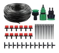Système D'irrigation De Jardin - Tuyau D'arrosage À Connexion Rapide De 10 M | Système D'arrosage De Jardin D'irrigation Goutte À Goutte, Kit De Tube D'écoulement Réglable, Réseau D'hydratation