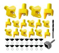 Système d'irrigation de volaille - Kit d'abreuvoir pour poulet - Aliment pour nourriture - Montage latéral - Système d'eau automatique pour poulet durable - Outil d'alimentation d'hydratation pour