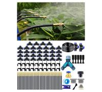 Système d'Irrigation Goutte-à-Goutte, Arrosage Automatique de Jardin, Arroseur 360° Réglable,Buse de Brumisation Haute Performance pour Plantes en Pot, Jardin et Balcon (50 M)