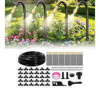 Système d'Irrigation Goutte à Goutte, Arrosage Automatique pour Jardin, Buse Brumisatrice Réglable 360°, Tête d'Arroseur Rotative à Haut Débit pour Jardin, Terrasse et Plantes en Pot (30m)