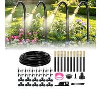 Système d'Irrigation Goutte à Goutte, Arrosage Automatique pour Jardin, Buse Brumisatrice Réglable 360°, Tête d'Arroseur Rotative à Haut Débit pour Jardin, Terrasse et Plantes en Pot (10m)