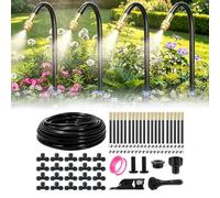 Système d'Irrigation Goutte à Goutte, Arrosage Automatique pour Jardin, Buse Brumisatrice Réglable 360°, Tête d'Arroseur Rotative à Haut Débit pour Jardin, Terrasse et Plantes en Pot (20m)
