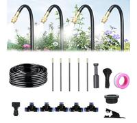 Système d'irrigation goutte à goutte automatique for jardin, comprenant un tuyau d'arrosage et un compte-gouttes flexible à 360°, des buses de pulvérisation et un raccord en T for système d'arrosage d