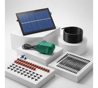 Système d'irrigation goutte à goutte automatique Solar Drop P50 - Système d'arrosage solaire pour jusqu'à 50 plantes - Kit micro-goutte autonome avec pompe et batterie XL pour jardin et grands