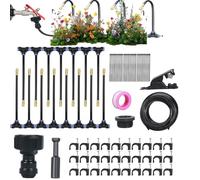 Système d'irrigation goutte à goutte - Connexion rapide automatique anti-fuite - Kit d'irrigation goutte à goutte - Pour extérieur, parterre surélevée, serre, agriculture, jardinage, plantation