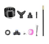 Système d'irrigation goutte à goutte en plastique 30,5 m avec 24 buses réglables conçu pour les jardins de petite et moyenne taille et la plantation en conteneurs