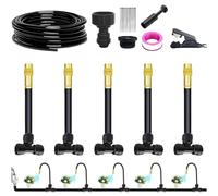 Système d'Irrigation Goutte-à-Goutte pour Jardin - Kit d'Arrosage Goutte à Goutte avec Connecteur Rapide,Dispositif Automatique à Réglable, Arroseur pour Serre, Arbres et Culture Hydroponique