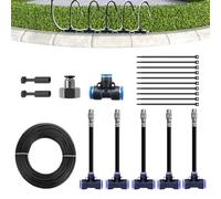 Système d'irrigation goutte-à-goutte pour le jardin | Arroseur de fleurs automatique réglable à 360 degrés | Système d'arrosage des | Pour serre, lit surélevé, fleurs, légumes,