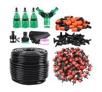 Système d'irrigation goutte à goutte | Tube de distribution de 50 mètres - Système avec raccord rapide pour l'arrosage des - pour extérieur intérieur cour pelouse lit surélevé de
