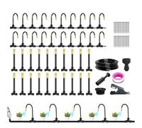 Système d'Irrigation pour Jardin | Kit d'Arrosage pour Jardin avec Tuyau à Goutteurs Réglables - Accessoires de Jardinage Automatique avec Tuyau Flexible, Réglable et Arroseur pour Pelouse et Terrasse
