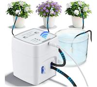 Systeme d'Irrigation WiFi Automatique a Double Pompe, Kit Goutte a Goutte DIY, Controle via App pour Balcon et Pots
