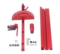 Système d'onglet de scie à table, système de clôture à onglet avec butée de limite, accessoires de machine de gravure précis pour rail en T de 30 mm ou 45 mm, construction en