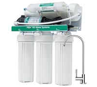 Système d'osmose inverse 600 GPD, système de filtration d'eau RO à 5 niveaux sous l'évier avec pompe, débit rapide et filtration ultra sûre