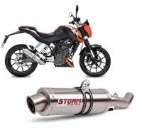 Systeme Echappement Complet Storm by Mivv Gp Acier pour Ktm 200 Duke 2012 > 2014