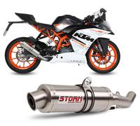 Systeme Echappement Complet Storm by Mivv Gp Acier pour Ktm Rc 390 2014 > 2016