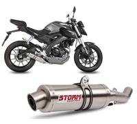 Systeme Echappement Complet Storm by Mivv Gp Acier Yamaha Mt-125 2015 > 2019