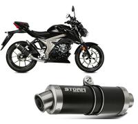 Systeme Echappement Complet Storm Mivv noir Gp Inox Suzuki Gsx-r 125 2017 2020