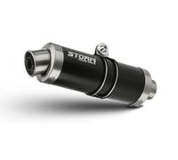 Systeme Echappement Storm by Mivv Gp Nero Acier pour Yamaha Yzf R125 2008 > 2013