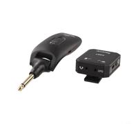 Système émetteur récepteur intra-auriculaire sans fil pour guitare basse répétition performance en direct avec faible latence inférieure à 4 ms et portée de 30,5 m Noir