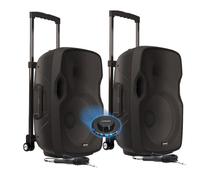 Système Enceintes Actives Gemini AS 10 TOGO 2000W - sur Batterie avec Microphone, USB/Bluetooth/AUX/SD, SONORISATION DJ PA, LED