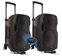 Gemini Enceintes actives AS 10 TOGO 2000W sur batterie avec micro USB/Bluetooth/AUX/SD LED