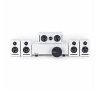 Système Home Cinéma 5.1 Sans Fil WiSA - Certifié THX, Audio 24-bit HD, Latence Ultra-Faible - Compatible ARC/eARC - Blanc