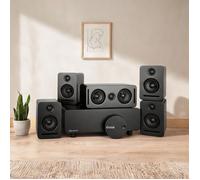 Système home cinéma sans fil 5.1 en noir intense - son Dolby Atmos certification WiSA design minimaliste pour une immersion totale
