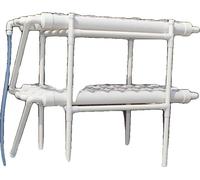 Système hydroponique, 108 emplacements de plantes, matériau PVC, dimensions 96x55x111 cm, entretien facile, design économe en eau