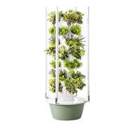 Système hydroponique 7 couches avec LED et minuterie, tour de jardin intérieure verticale pour herbes légumes, kit de croissance sans sol avec pompe, esthétique d'économie d'espace pour le balcon de c