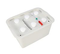 Système Hydroponique à 6 Trous, Kit de Culture d’Intérieur et d’Extérieur, Boîte de Jardin Cabinet, Gris - Croissance Rapide, Économique en Eau, Pour Plantes et Légumes (Grise)