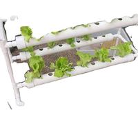 Système hydroponique, conception en deux couches, 36 trous de plantation, BLANC