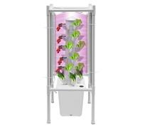 Système hydroponique, tour hydroponique à 6 couches, tour Aeroponic avec grand réservoir d'eau de 10 l, tour hydroponique verticale avec 30 trous de plantation, kit de culture Aeroponics pour herbes