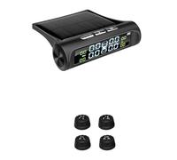 Système Intelligent De Surveillance La Pression Des Pneus Solaire TPMS, Capteurs Stationnement For Voitures, Température, Jauge D'air Surveillance Précise En Temps Réel(K01-External Sensors)