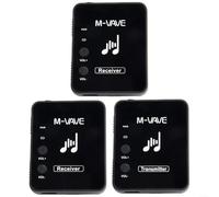 Système intra-auriculaire sans fil 2,4 G avec émetteur et récepteur, 24 bits/48 kHz, latence ≤ 12 ms, portée de 30 m, interrupteur stéréo/mono, autonomie de la batterie de 5 h pour musiciens, DJ