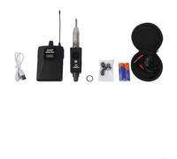 Système intra-auriculaire sans fil UHF avec 20 canaux sélectionnables pour les performances en direct, enregistrement en studio, faible latence < 5 ms, audio haute fidélité, ABS + construction en