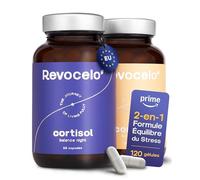 Système Jour & Nuit Unique pour l’Équilibre du Cortisol | Sérénité le Jour. Sommeil Réparateur la Nuit | Formule Premium, Testée en Laboratoire | Fabriqué dans l’UE | 120 Gélules