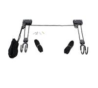 WilTec Système de Levage Universel pour Canoës Kayaks - Charge Max. 45 kg - Palan Poulie Treuil pour Suspension Plafond - Ascenseur de vélo, matériel de Rangement Stockage