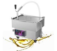 Système mobile de filtration d'huile en acier inoxydable à haute efficacité pour l'entretien de friteuse de restaurant