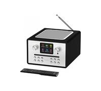 Majority Homerton Radio Internet WiFi, Radio Dab Plus, Lecteur CD Bluetooth | Bluetooth, Spotify Connect & Podcast, DAB/FM, Ampli Tuner CD player, Double alarme, Télécommande, Écran LED Couleur - Noir