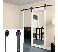 Systeme Porte Coulissante, Kit de Rail pour Porte Coulissante, Rail Porte Coulissante, Kit Roulette Suspendue Systeme (Sans rail seulement crochets)