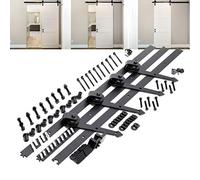 Système pour porte coulissante Système galandage pour 2 portes Rail de 366 cm jusqu’à 150 kg